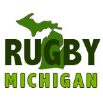Rugby Michigan White Logo